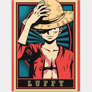 One Piece - Luffy Posters and Art